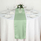 Polyester 12"x108" Table Runner Sage Green - Durable & Wrinkle-Resistant Table Decor