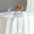 Polyester 12"x108" Table Runner Silver Shimmer Sequin Dots - Wrinkle - Free Finish Table Linen - Bell Racket Store