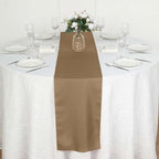 Polyester 12"x108" Table Runner Taupe - Durable & Wrinkle-Resistant Table Decor