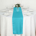 Polyester 12"x108" Table Runner Turquoise - Durable & Wrinkle-Resistant Table Decor