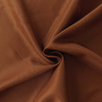 Polyester 132" Round Tablecloth Cinnamon Brown - Seamless Chic Table Cover - Bell Racket Store