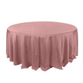 Polyester 132" Round Tablecloth Dusty Rose - Seamless Chic Table Cover