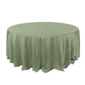 Polyester 132" Round Tablecloth Dusty Sage Green - Seamless Chic Table Cover - Bell Racket Store