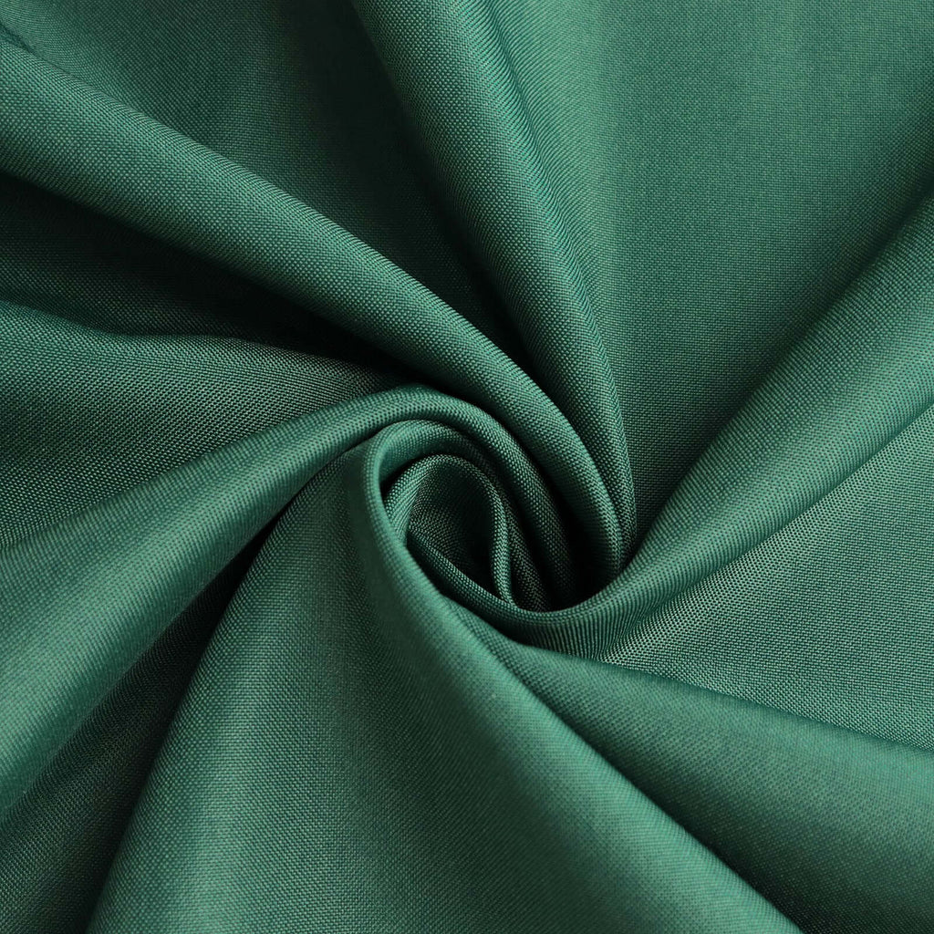 Polyester 132" Round Tablecloth Hunter Emerald Green - Seamless Chic Table Cover - Bell Racket Store