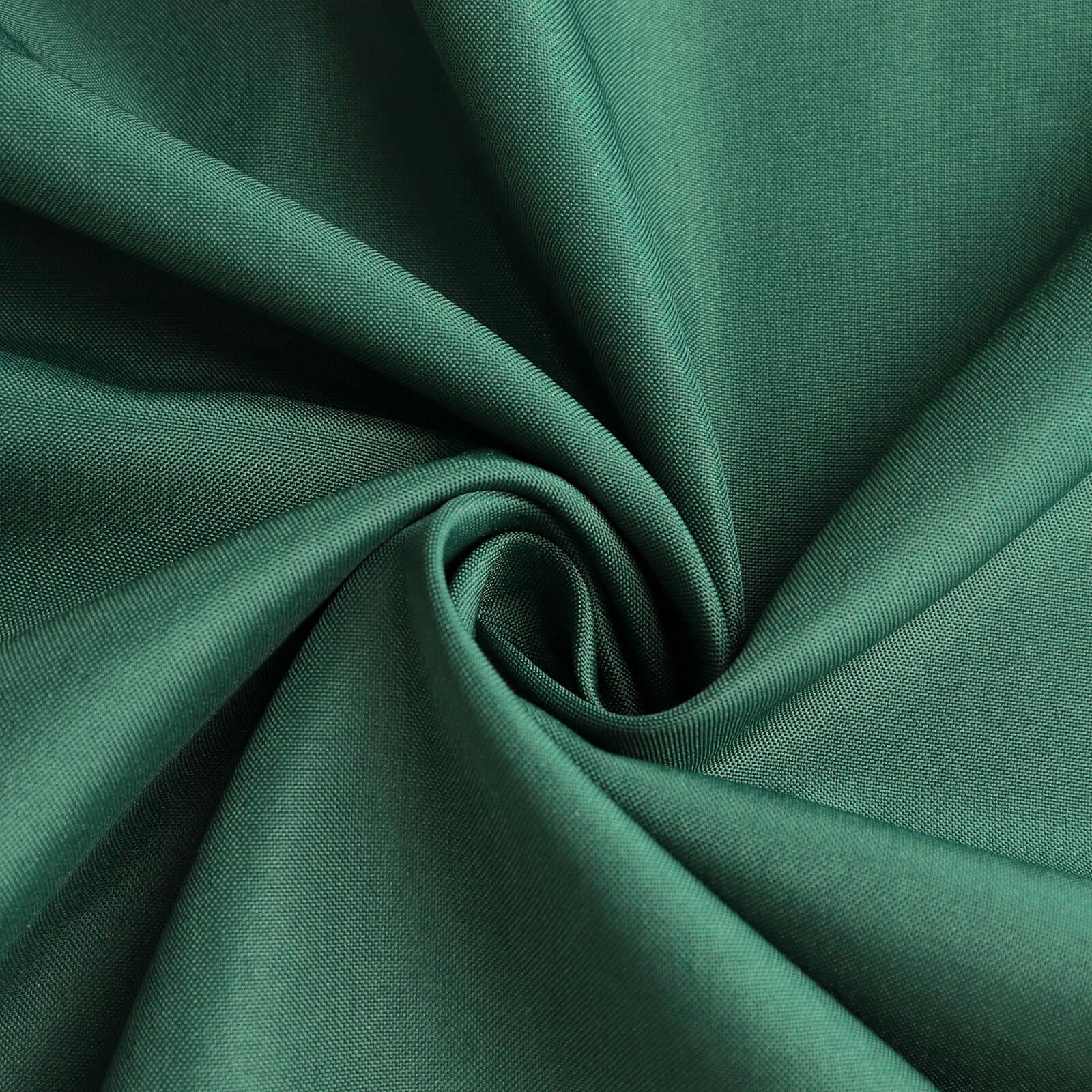 Polyester 132" Round Tablecloth Hunter Emerald Green - Seamless Chic Table Cover - Bell Racket Store