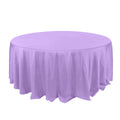 Polyester 132" Round Tablecloth Lavender Lilac - Seamless Chic Table Cover - Bell Racket Store