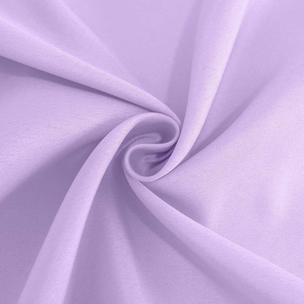 Polyester 132" Round Tablecloth Lavender Lilac - Seamless Chic Table Cover - Bell Racket Store