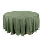 Polyester 132" Round Tablecloth Olive Green - Seamless Chic Table Cover - Bell Racket Store