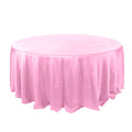 Polyester 132" Round Tablecloth Pink - Seamless Chic Table Cover