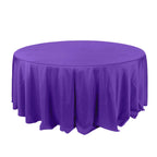 Polyester 132" Round Tablecloth Purple - Seamless Chic Table Cover
