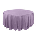 Polyester 132" Round Tablecloth Violet Amethyst - Seamless Chic Table Cover