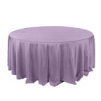 Polyester 132" Round Tablecloth Violet Amethyst - Seamless Chic Table Cover