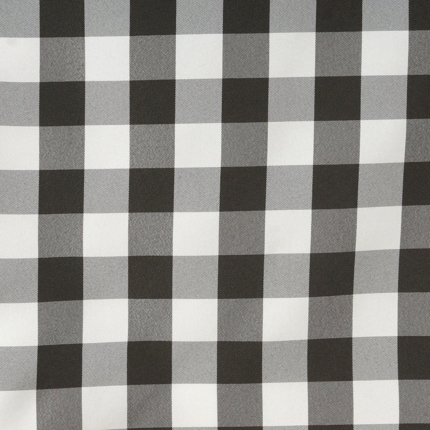 Polyester 14"x108" Table Runner Black/White - Gingham Plaid Design - NestOCart