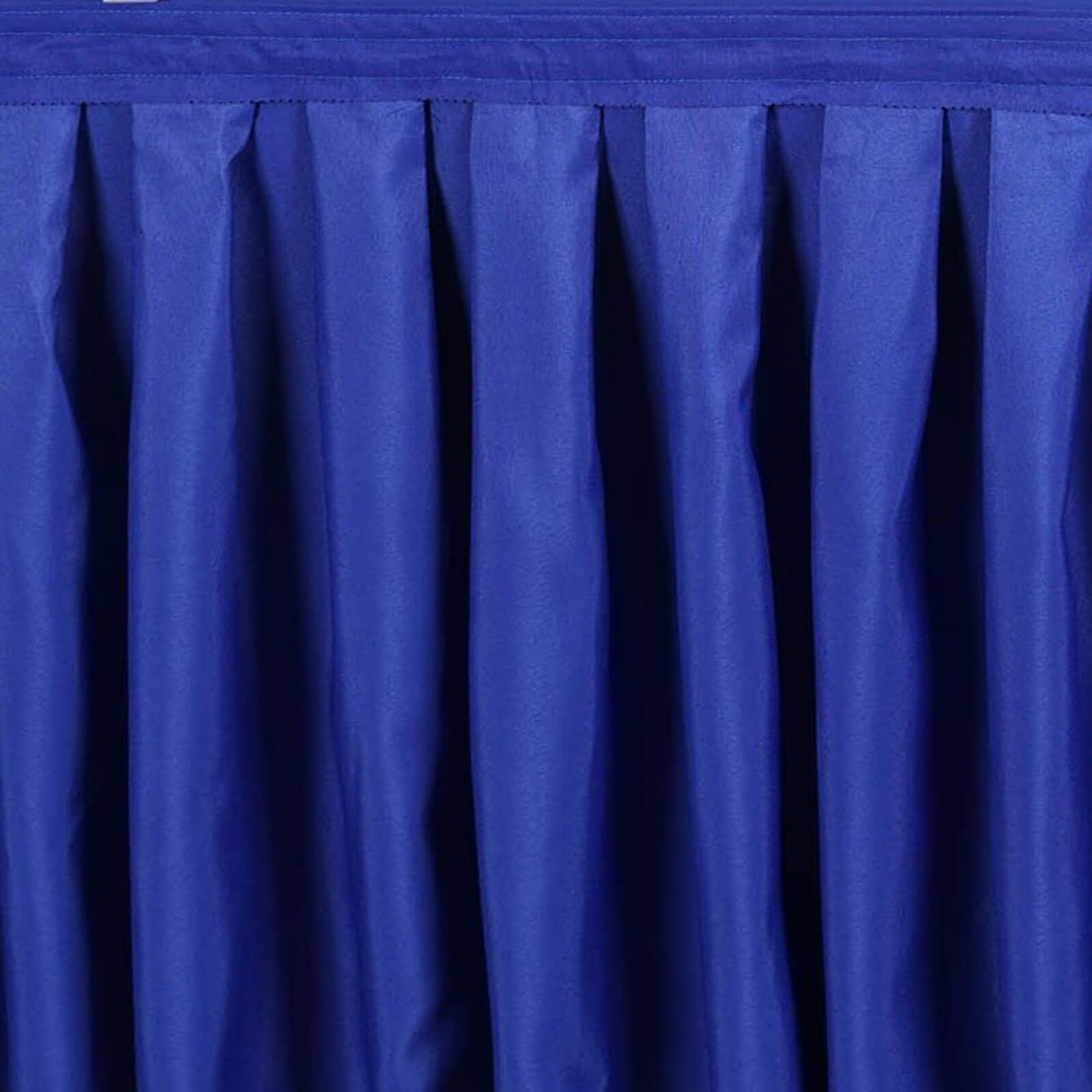 Polyester 17ft Table Skirt Royal Blue - Classic Pleated Design - NestOCart