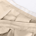 Polyester 21ft Table Skirt Nude - Classic Pleated Design - Bell Racket Store