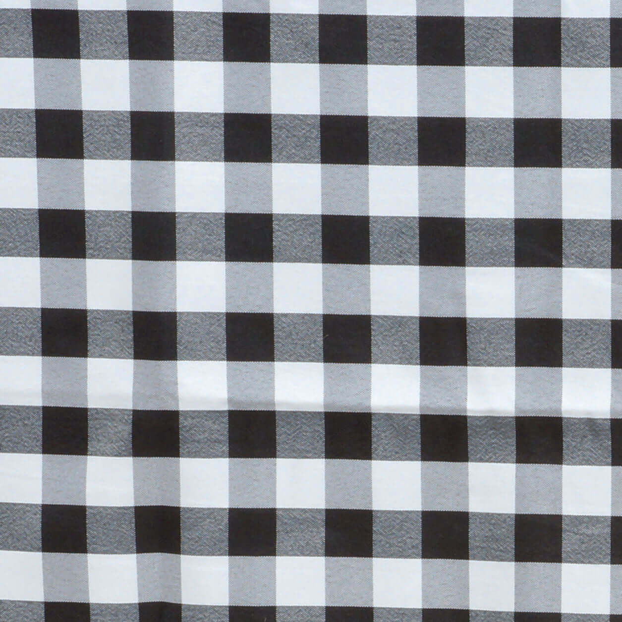 Polyester 54"x54" Square Tablecloth White/Black - Checkered Buffalo Plaid Design for Casual Table Settings - NestOCart