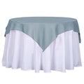 Polyester 54"x54" Table Overlay Square Tablecloth Dusty Blue - Wrinkle-Resistant & Durable Table Cover
