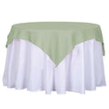 Polyester 54"x54" Table Overlay Square Tablecloth Sage Green - Wrinkle - Resistant & Durable Table Cover - Bell Racket Store