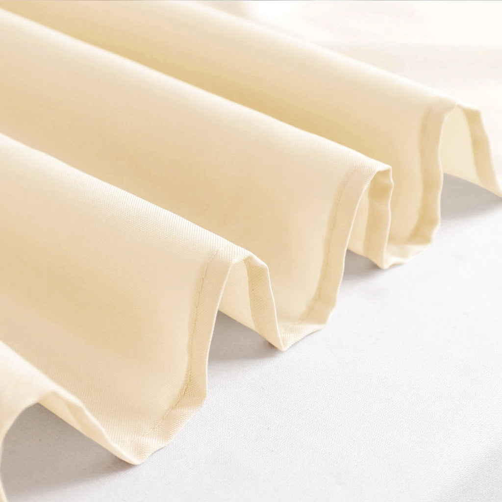 Polyester 54"x96" Rectangle Tablecloth Beige - Wrinkle - Resistant & Easy - to - Care Table Cover - Bell Racket Store