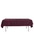 Polyester 54"x96" Rectangle Tablecloth Burgundy - Wrinkle - Resistant & Easy - to - Care Table Cover - Bell Racket Store