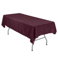 Polyester 54"x96" Rectangle Tablecloth Burgundy - Wrinkle - Resistant & Easy - to - Care Table Cover - Bell Racket Store