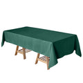 Polyester 60"x102" Rectangle Tablecloth Hunter Emerald Green - Durable and Stylish Table Cover