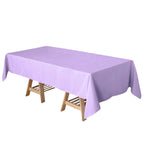 Polyester 60"x102" Rectangle Tablecloth Lavender Lilac - Durable and Stylish Table Cover