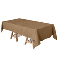 Polyester 60"x102" Rectangle Tablecloth Taupe - Durable and Stylish Table Cover