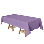 Polyester 60"x102" Rectangle Tablecloth Violet Amethyst - Durable and Stylish Table Cover