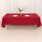Polyester 60"x102" Rectangle Tablecloth Wine - Durable and Stylish Table Cover - Bell Racket Store