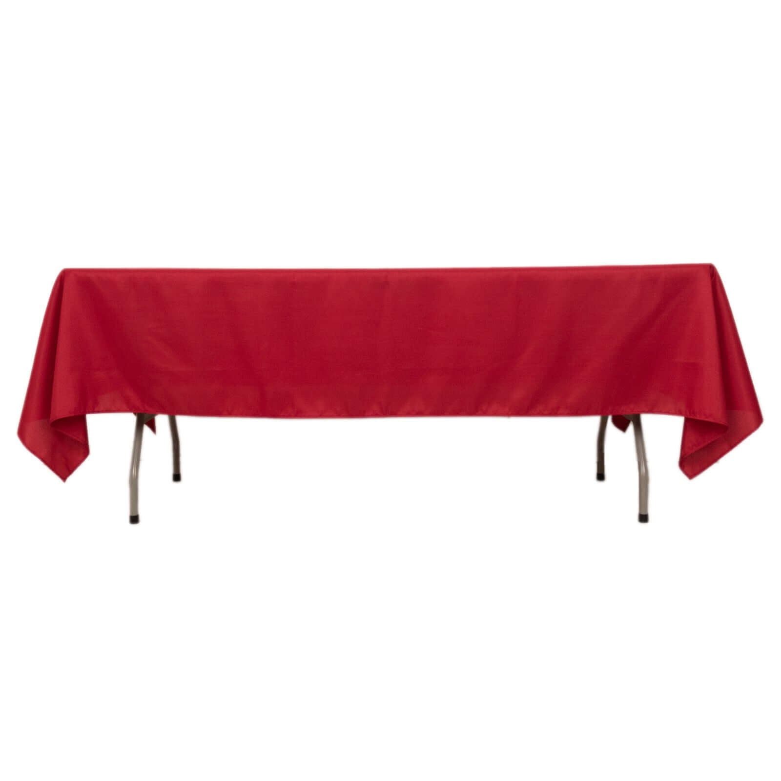 Polyester 60"x102" Rectangle Tablecloth Wine - Durable and Stylish Table Cover - Bell Racket Store