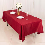 Polyester 60"x102" Rectangle Tablecloth Wine - Durable and Stylish Table Cover - Bell Racket Store