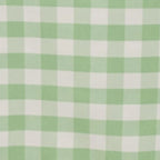 Polyester 60"x126" Rectangle Tablecloth White/Sage Green - Buffalo Plaid Checkered Table Cover - Bell Racket Store