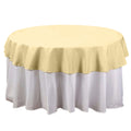 Polyester 70" Round Tablecloth Champagne - Durable & Wrinkle - Resistant Table Cover - Bell Racket Store