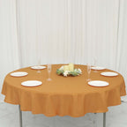 Polyester 70" Round Tablecloth Gold - Durable & Wrinkle - Resistant Table Cover for Everyday Use - Bell Racket Store