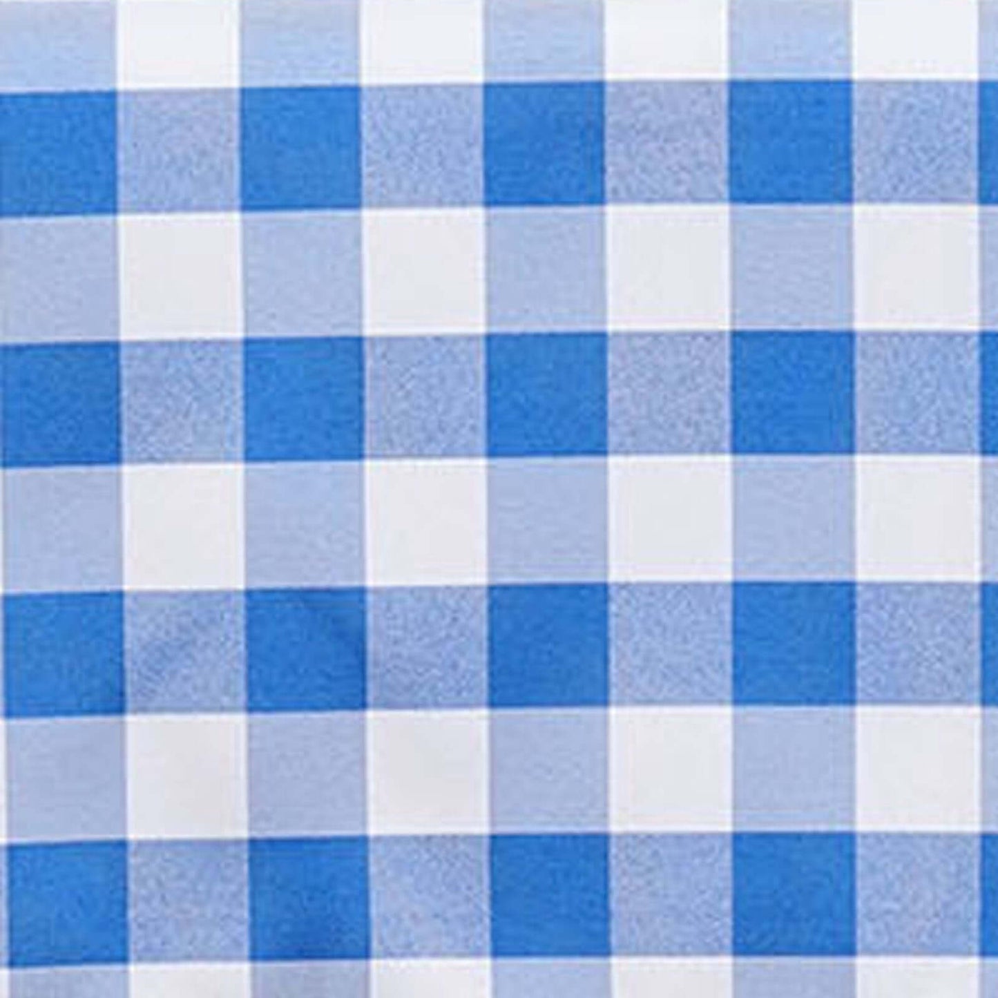 Polyester 70"x70" Square Tablecloth White/Blue - Checkered Buffalo Plaid Table Cover - NestOCart