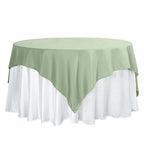 Polyester 70"x70" Table Overlay Square Tablecloth Sage Green - Wrinkle-Resistant & Durable Table Cover