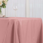 Polyester 72"x120" Rectangle Tablecloth Dusty Rose - Durable and Stylish Table Cover - Bell Racket Store