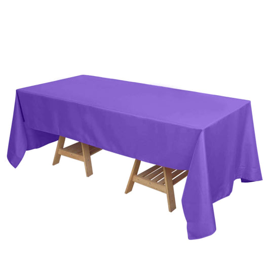 Polyester 72"x120" Rectangle Tablecloth Purple - Durable and Stylish Table Cover - NestOCart