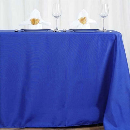 Polyester 72"x120" Rectangle Tablecloth Royal Blue - Durable and Stylish Table Cover - NestOCart