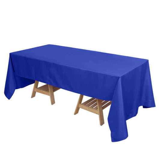 Polyester 72"x120" Rectangle Tablecloth Royal Blue - Durable and Stylish Table Cover - NestOCart
