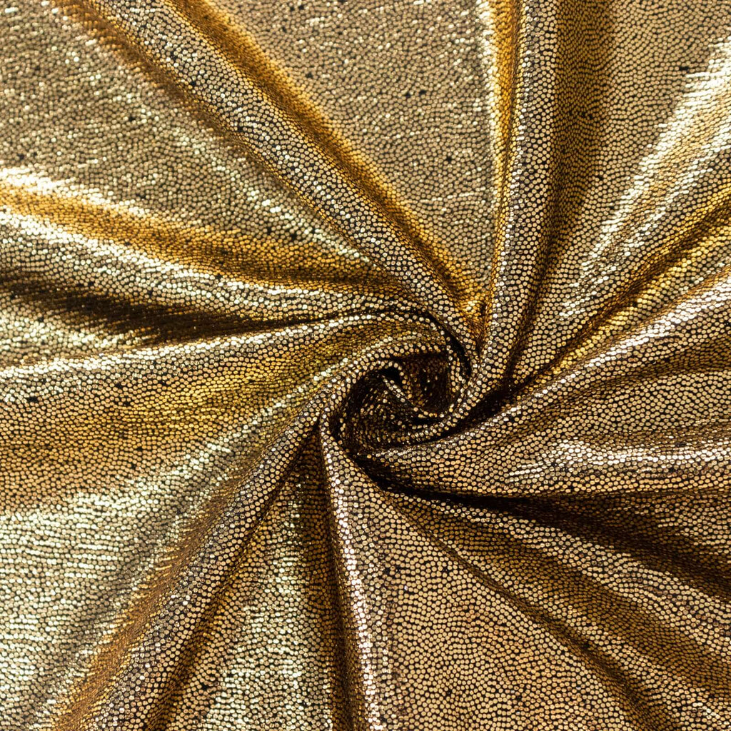 Polyester 72"x72" Table Overlay Square Tablecloth Antique Gold - Sequin Dots Wrinkle - Free Table Cover - Bell Racket Store