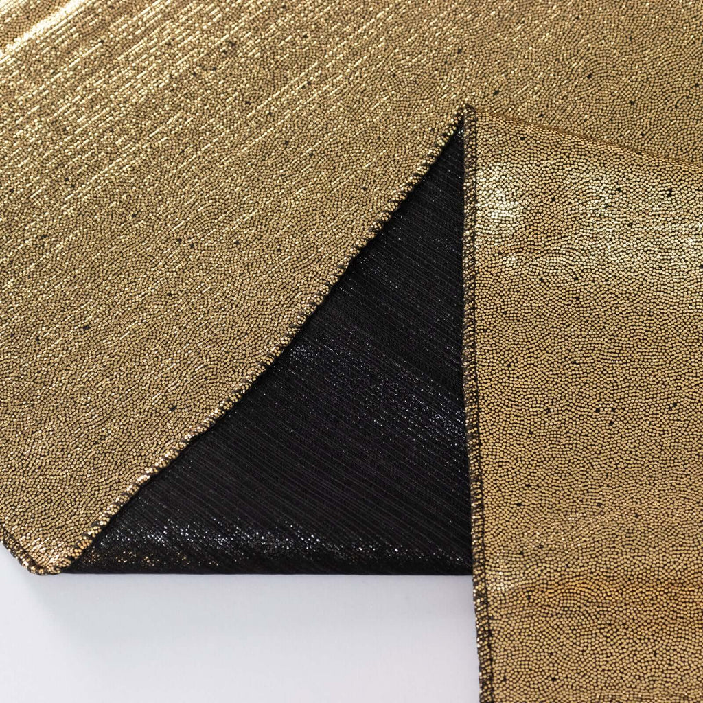 Polyester 72"x72" Table Overlay Square Tablecloth Antique Gold - Sequin Dots Wrinkle - Free Table Cover - Bell Racket Store