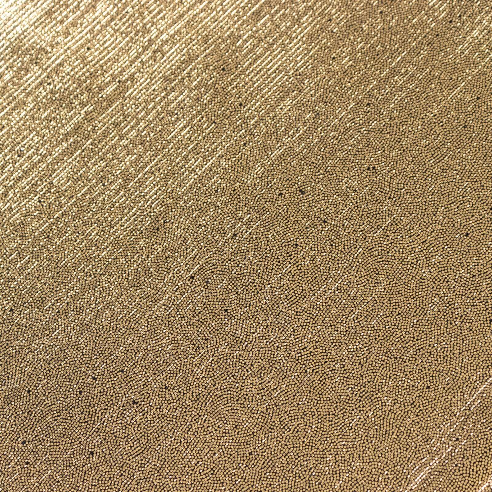 Polyester 72"x72" Table Overlay Square Tablecloth Antique Gold - Sequin Dots Wrinkle - Free Table Cover - Bell Racket Store