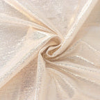 Polyester 72"x72" Table Overlay Square Tablecloth Beige - Sequin Dots Wrinkle - Free Table Cover - Bell Racket Store