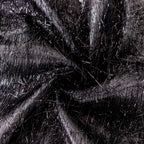 Polyester 72"x72" Table Overlay Square Tablecloth Black - Metallic Fringe Shag Tinsel Table Cover - Bell Racket Store