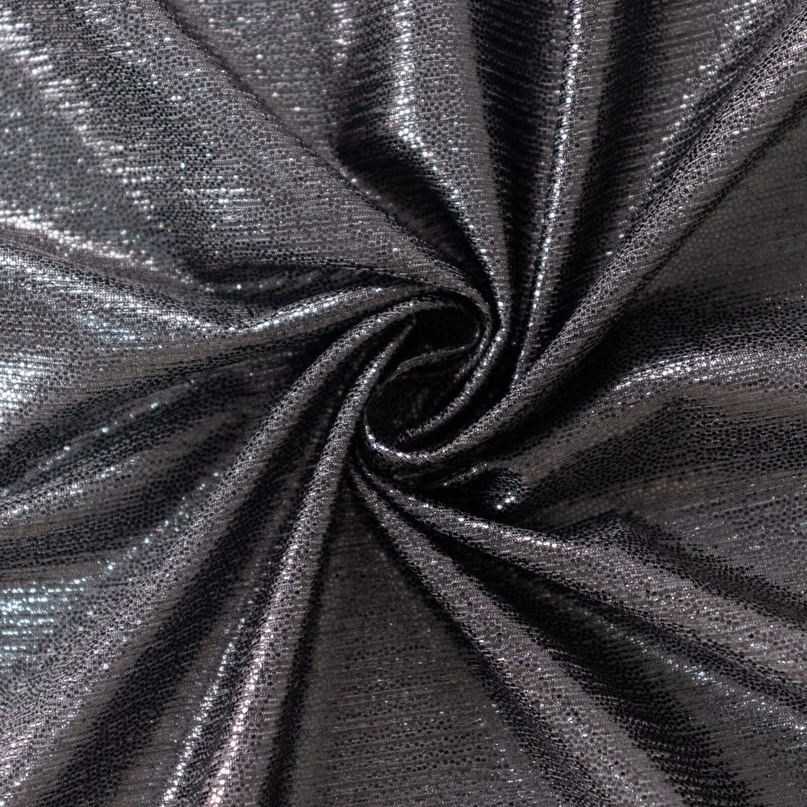 Polyester 72"x72" Table Overlay Square Tablecloth Black - Sequin Dots Wrinkle - Free Table Cover - Bell Racket Store