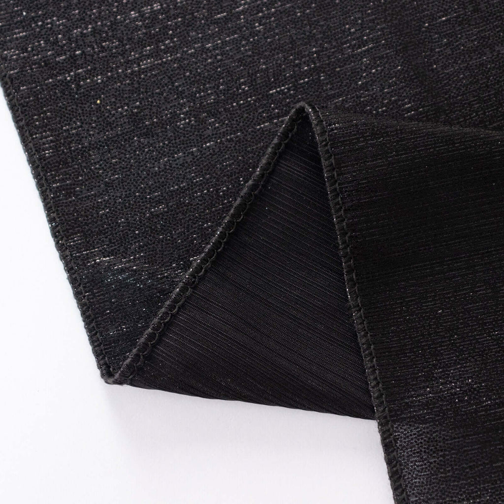 Polyester 72"x72" Table Overlay Square Tablecloth Black - Sequin Dots Wrinkle - Free Table Cover - Bell Racket Store