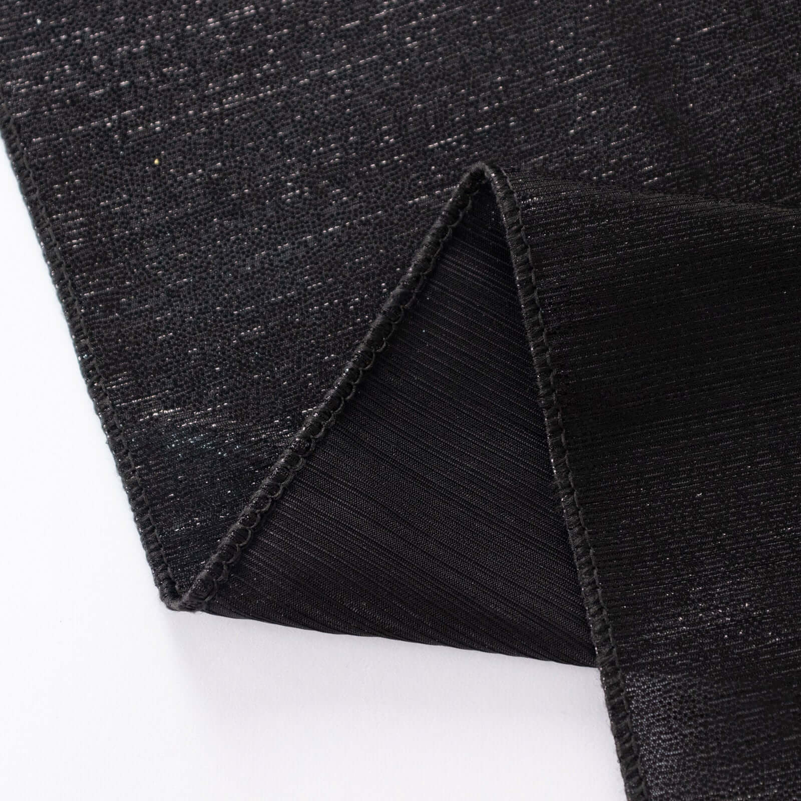 Polyester 72"x72" Table Overlay Square Tablecloth Black - Sequin Dots Wrinkle - Free Table Cover - Bell Racket Store