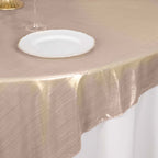 Polyester 72"x72" Table Overlay Square Tablecloth Blush - Sequin Dots Wrinkle - Free Table Cover - Bell Racket Store
